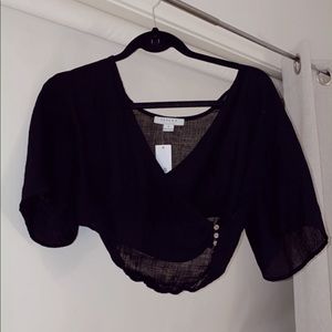 Black bohemian shirt
